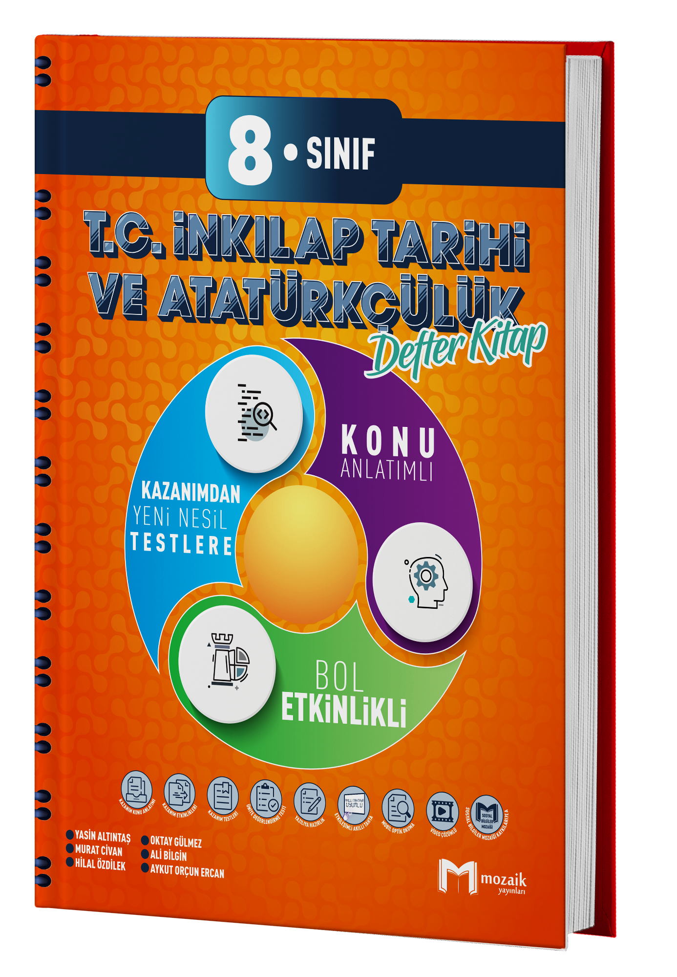 Mozaik 8. Sınıf T.C. İnkılap Tarihi ve Atatürkçülük Defter Kitap