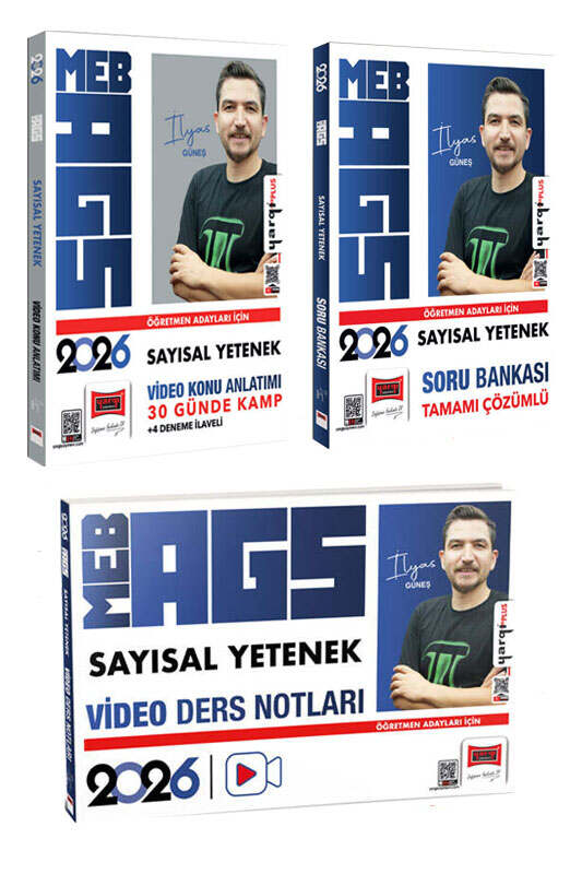 Yargı Yayınları 2026 MEB-AGS Öğretmen Adayları İçin Sayısal Yetenek Kamp - Soru - Video Ders Notları Seti