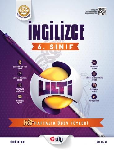 6. Sınıf İngilizce Haftalık Ödev Föyleri