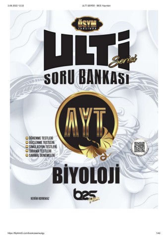 AYT Biyoloji Soru Bankası