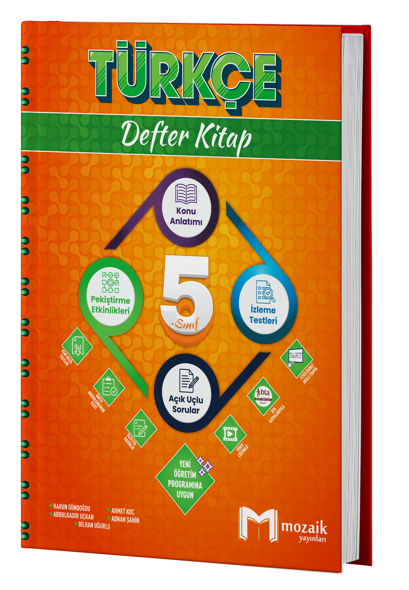 Mozaik 5. Sınıf Türkçe Defter Kitap
