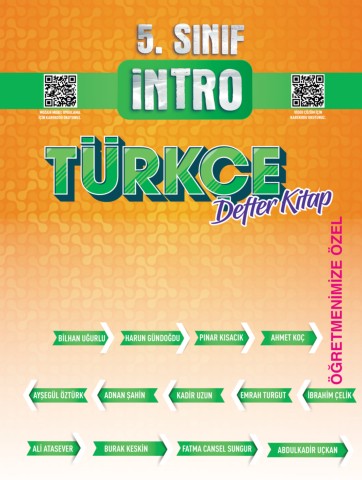 5. Sınıf Türkçe Defter Kitap