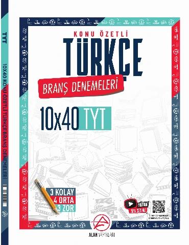 10x40 Konu Özetli TYT Türkçe Deneme