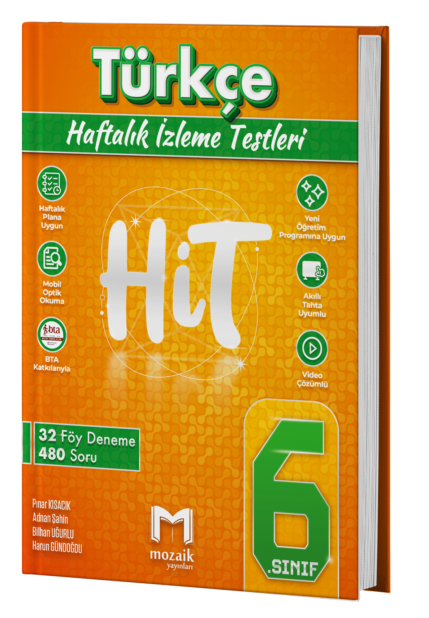 Mozaik 6. Sınıf Türkçe Hit Haftalık İzleme Testleri