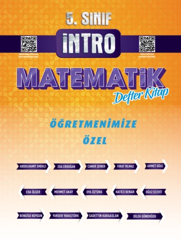 5. Sınıf Matematik Öğretmenlere Özel Defter Kitap