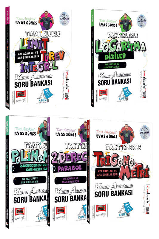 Yargı Yayınları 2026 AYT ve Ara Sınıflar İçin Taktiklerle Matematik Seti 5 Kitap