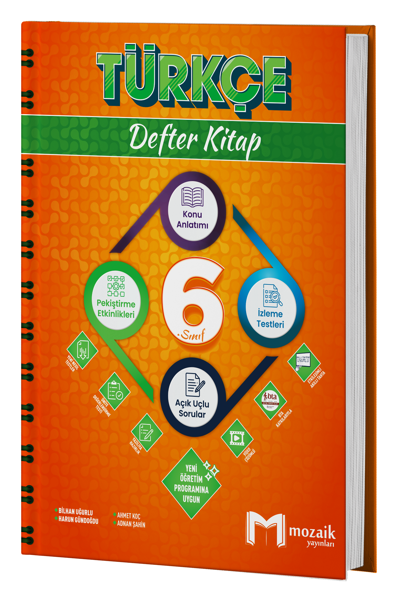 Mozaik 6. Sınıf Türkçe Defter Kitap