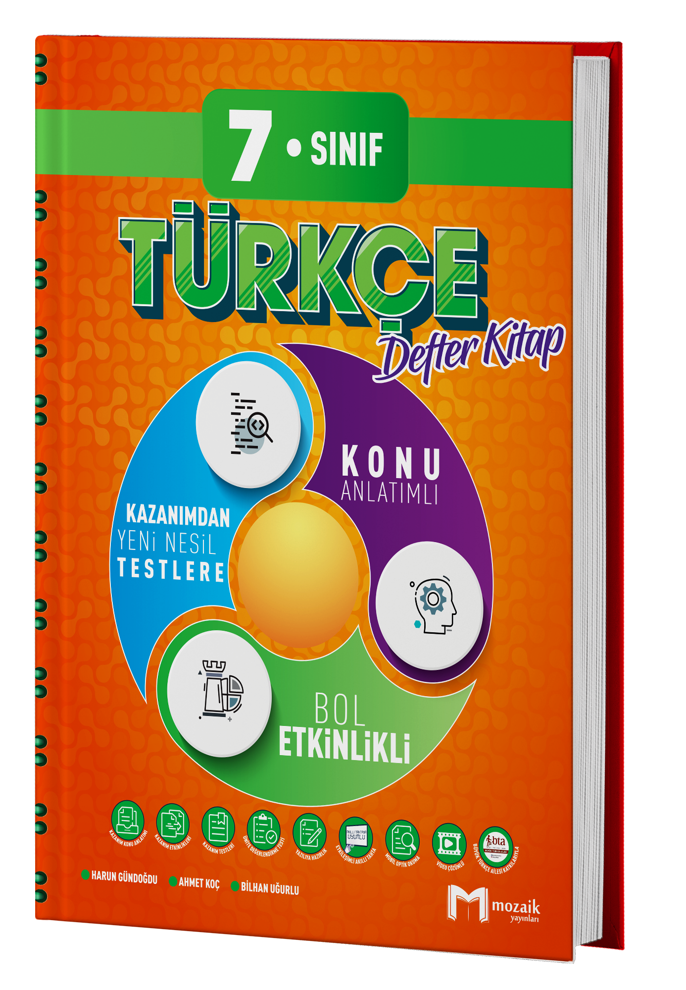 Mozaik 7. Sınıf Türkçe Defter Kitap