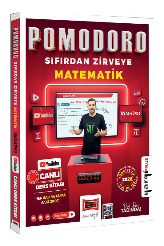 Yargı Yayınları Pomodoro Sıfırdan Zirveye KPSS ALES DGS MEB-AGS TYT-AYT Matematik Canlı Ders Kitabı