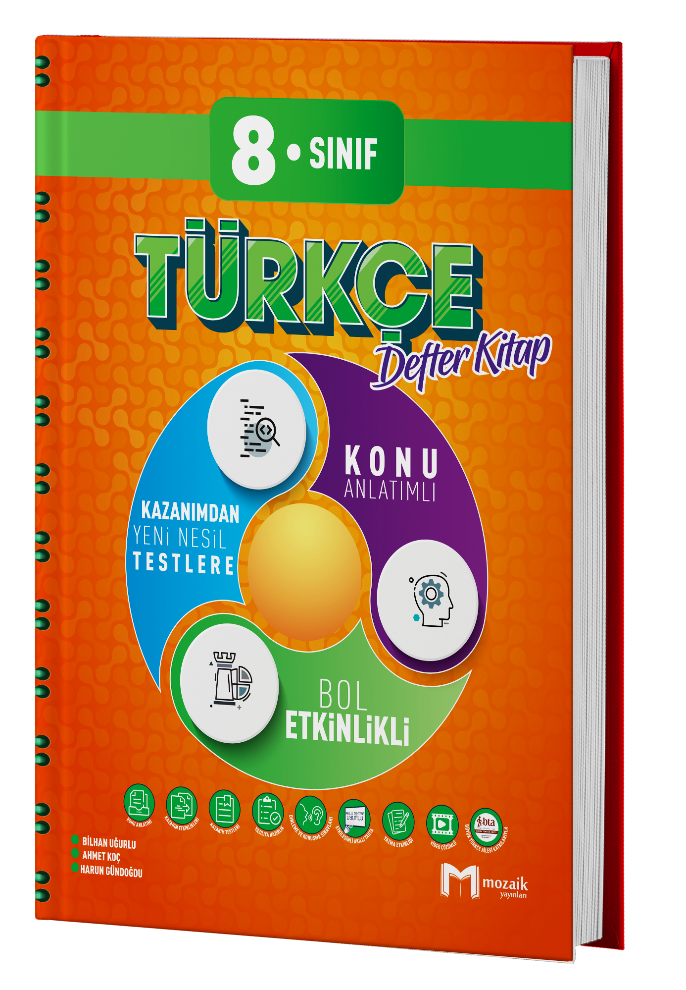 Mozaik 8. Sınıf Türkçe Defter Kitap