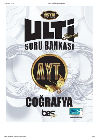 AYT Coğrafya Soru Bankası